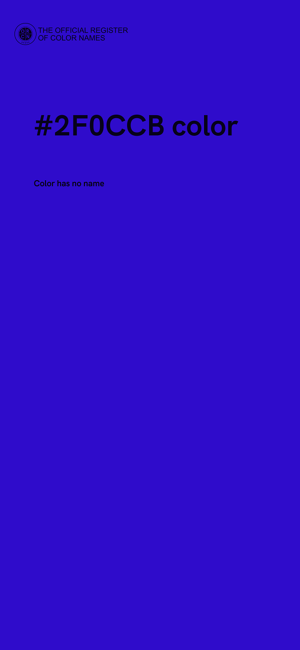 #2F0CCB color image