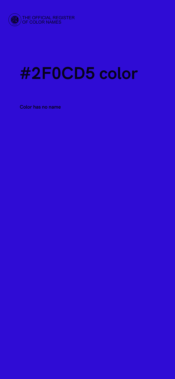 #2F0CD5 color image