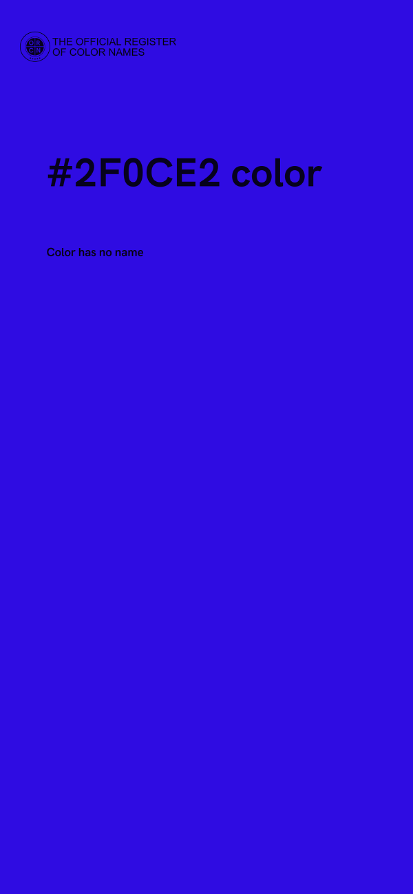 #2F0CE2 color image