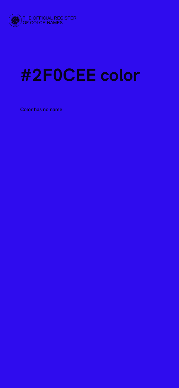 #2F0CEE color image
