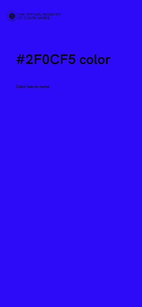 #2F0CF5 color image