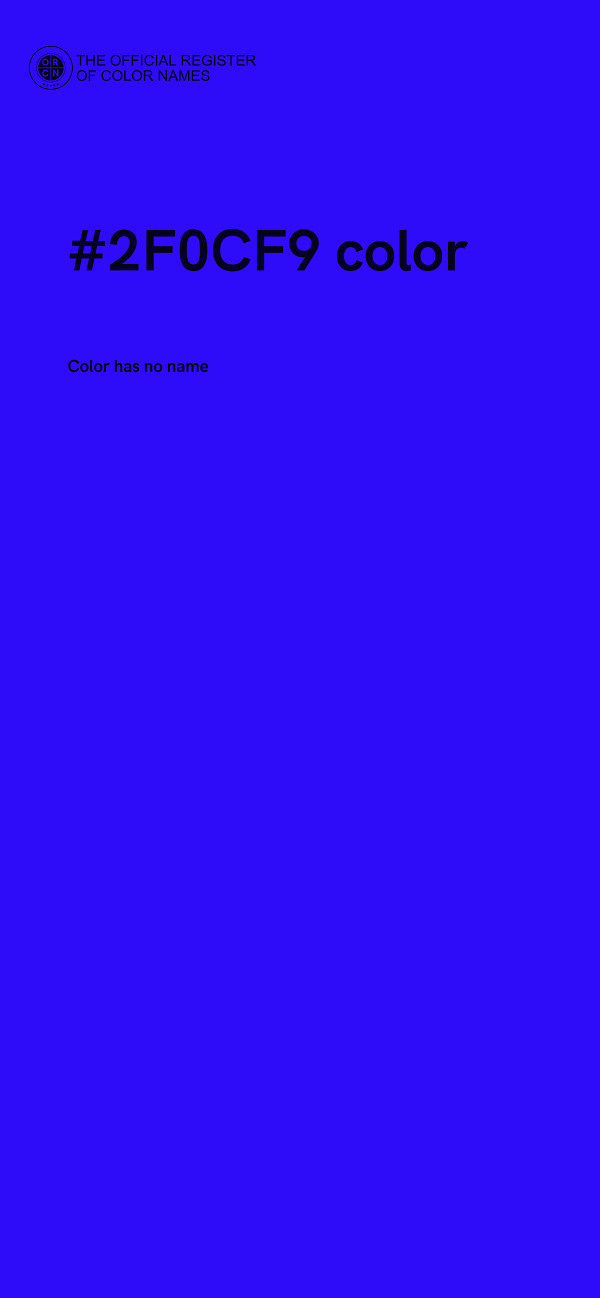 #2F0CF9 color image