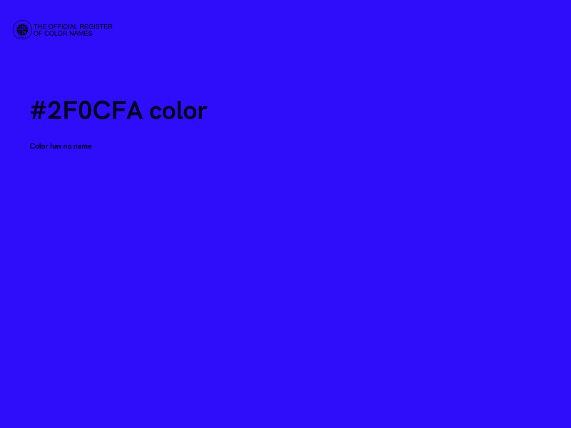 #2F0CFA color image