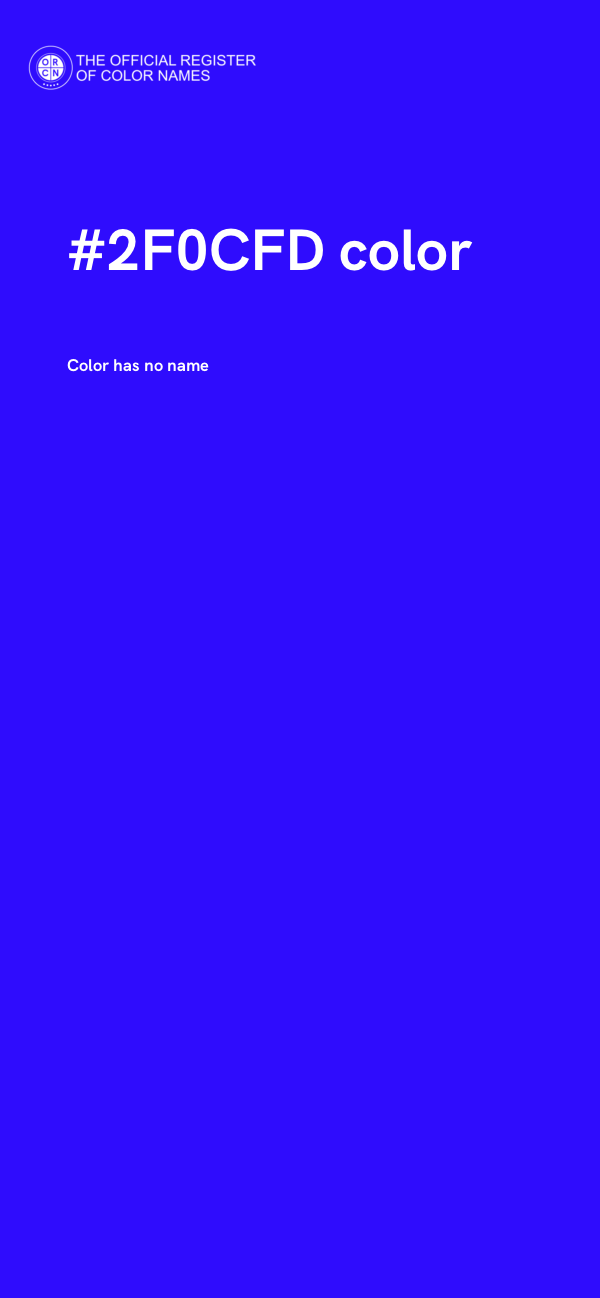 #2F0CFD color image