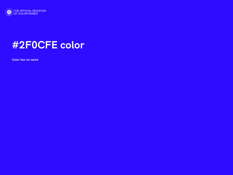 #2F0CFE color image