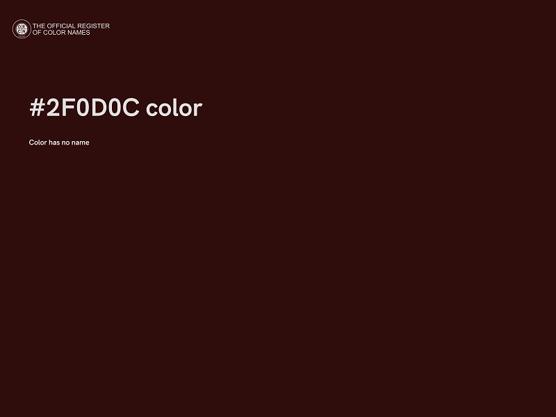 #2F0D0C color image