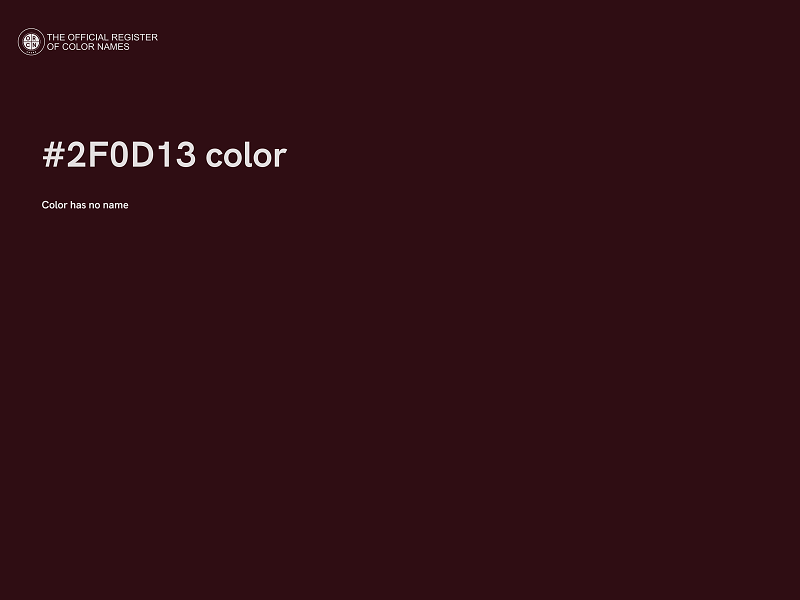 #2F0D13 color image