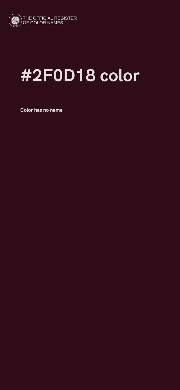 #2F0D18 color image
