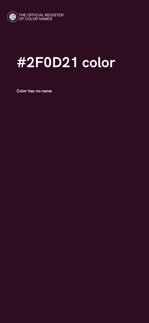 #2F0D21 color image