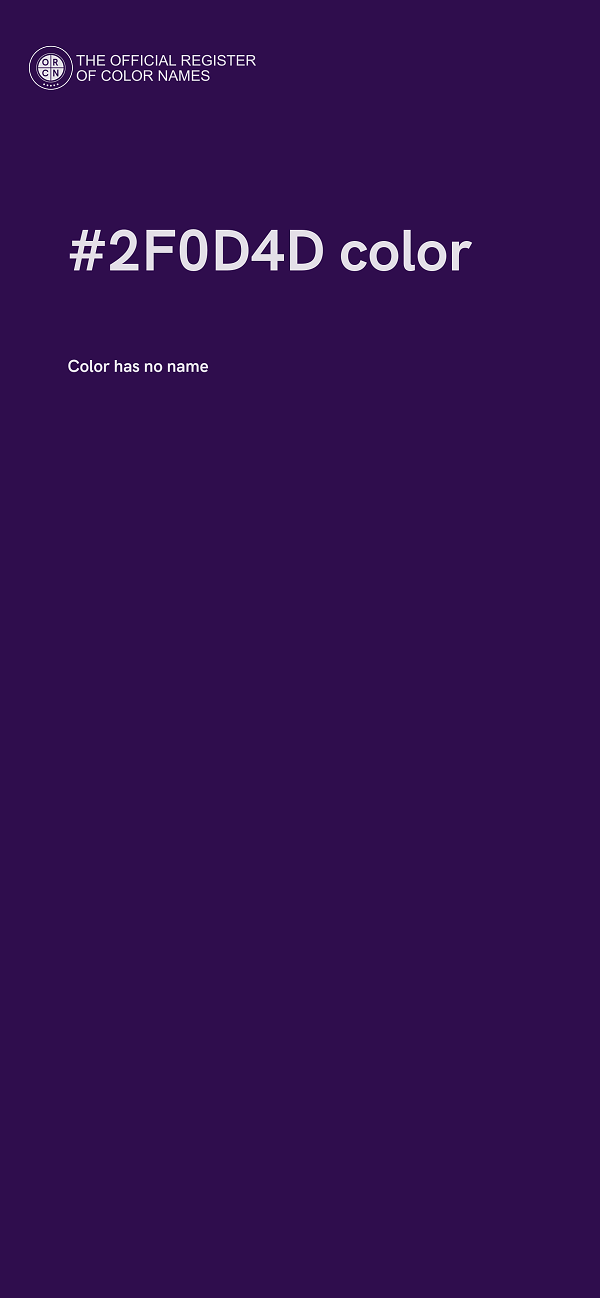 #2F0D4D color image