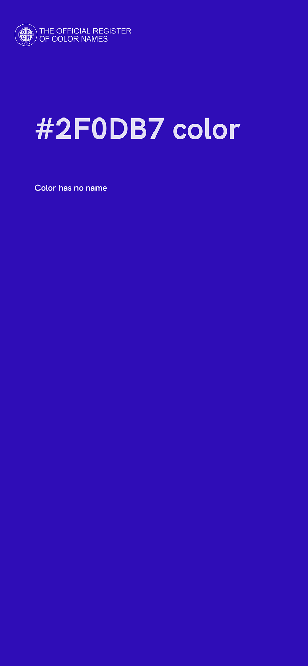#2F0DB7 color image