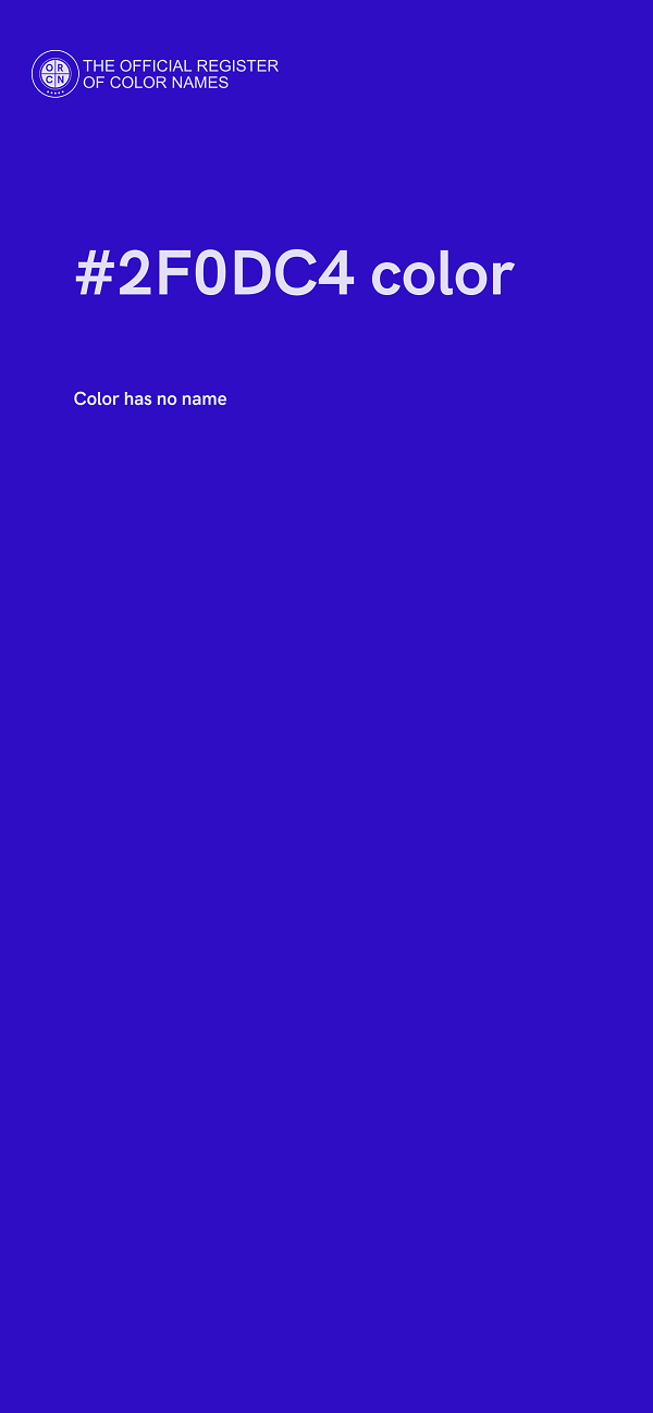 #2F0DC4 color image