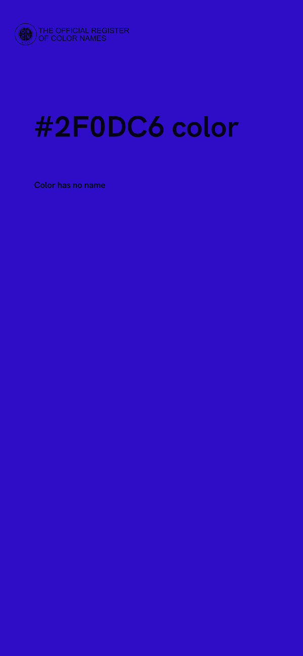 #2F0DC6 color image