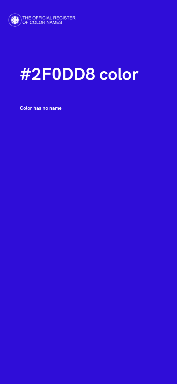 #2F0DD8 color image