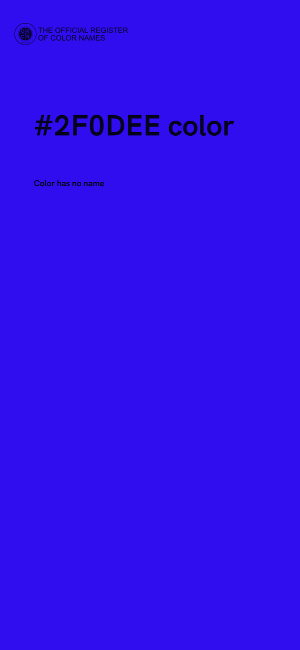 #2F0DEE color image