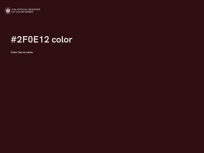 #2F0E12 color image