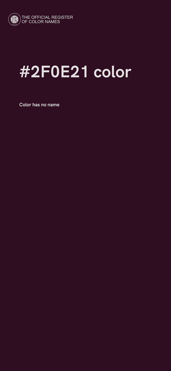 #2F0E21 color image