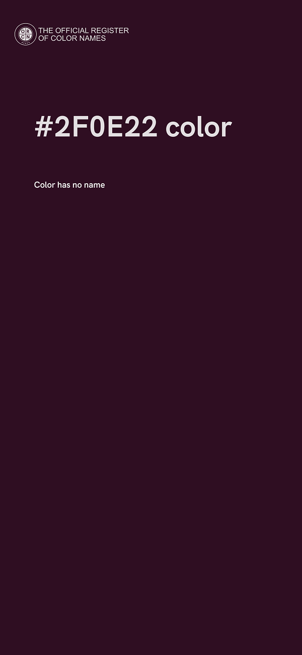 #2F0E22 color image