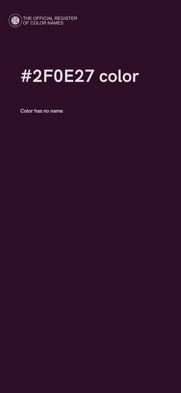 #2F0E27 color image