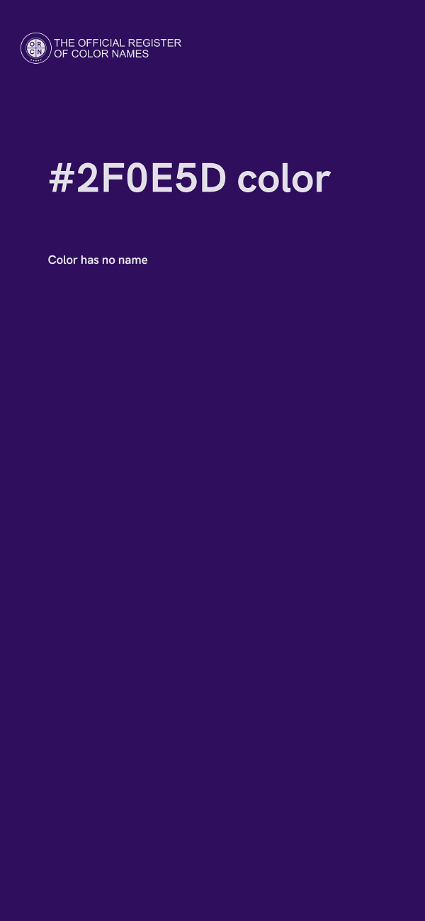 #2F0E5D color image
