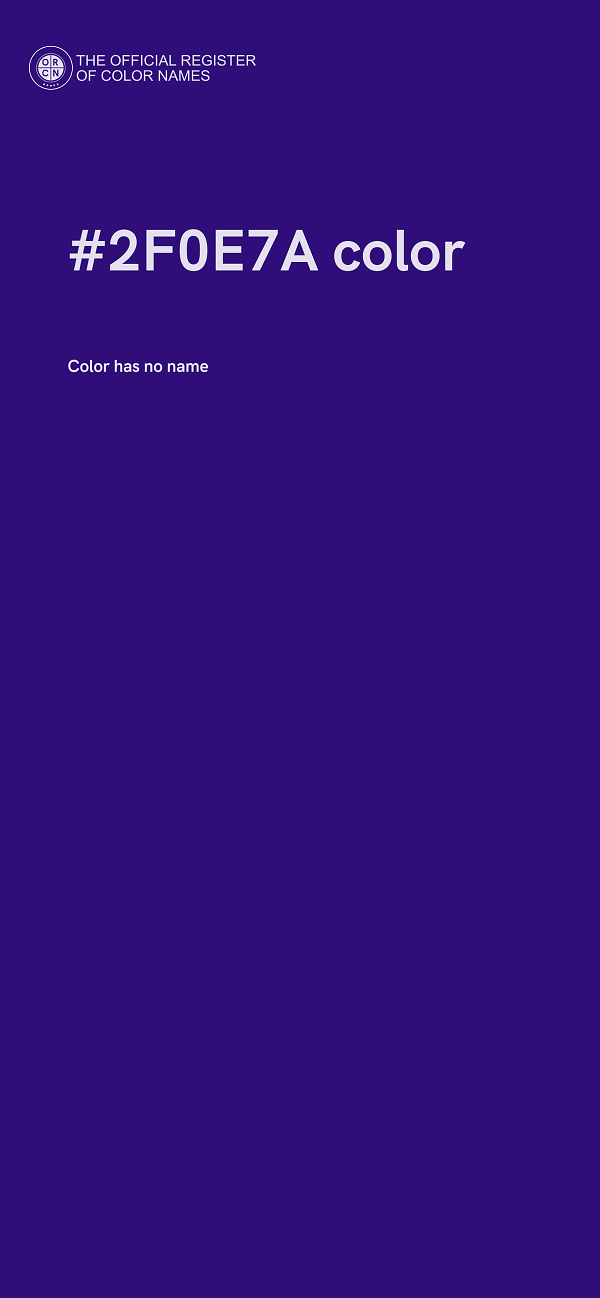 #2F0E7A color image