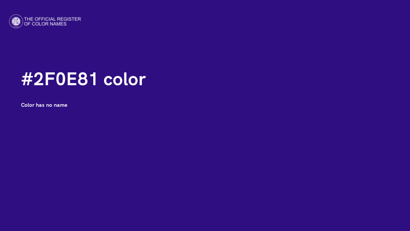 #2F0E81 color image