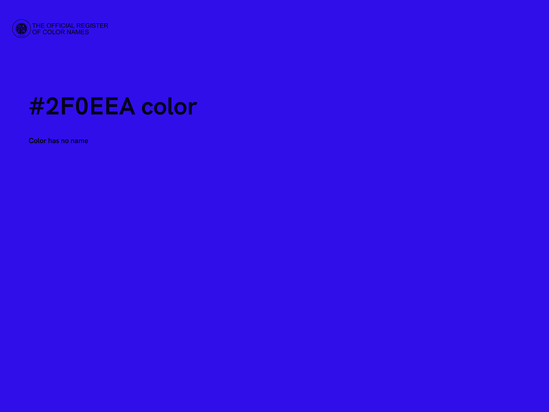 #2F0EEA color image
