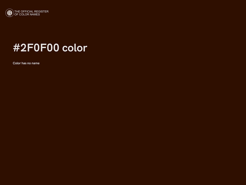 #2F0F00 color image