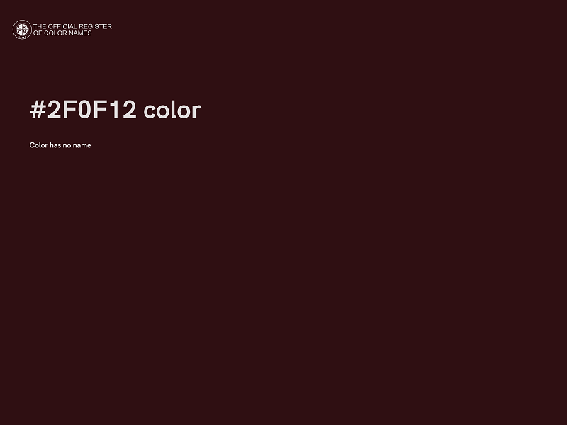 #2F0F12 color image