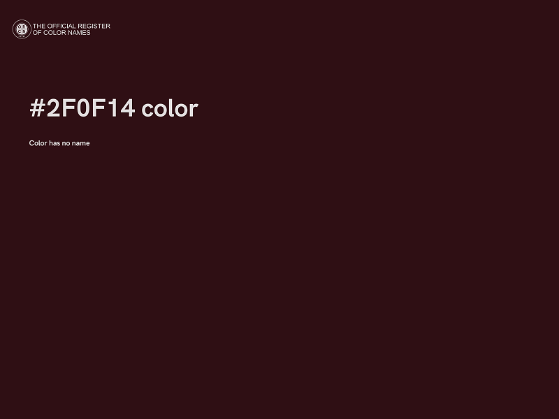 #2F0F14 color image