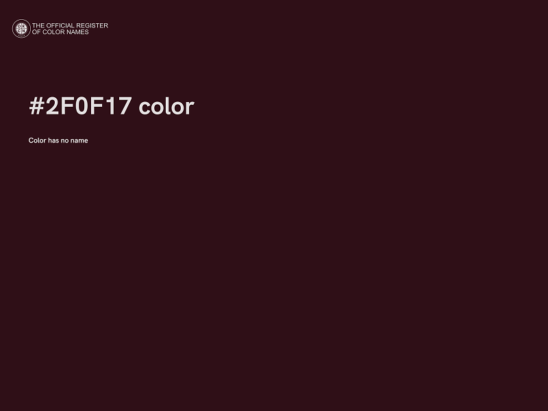 #2F0F17 color image