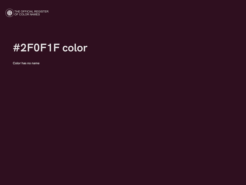 #2F0F1F color image