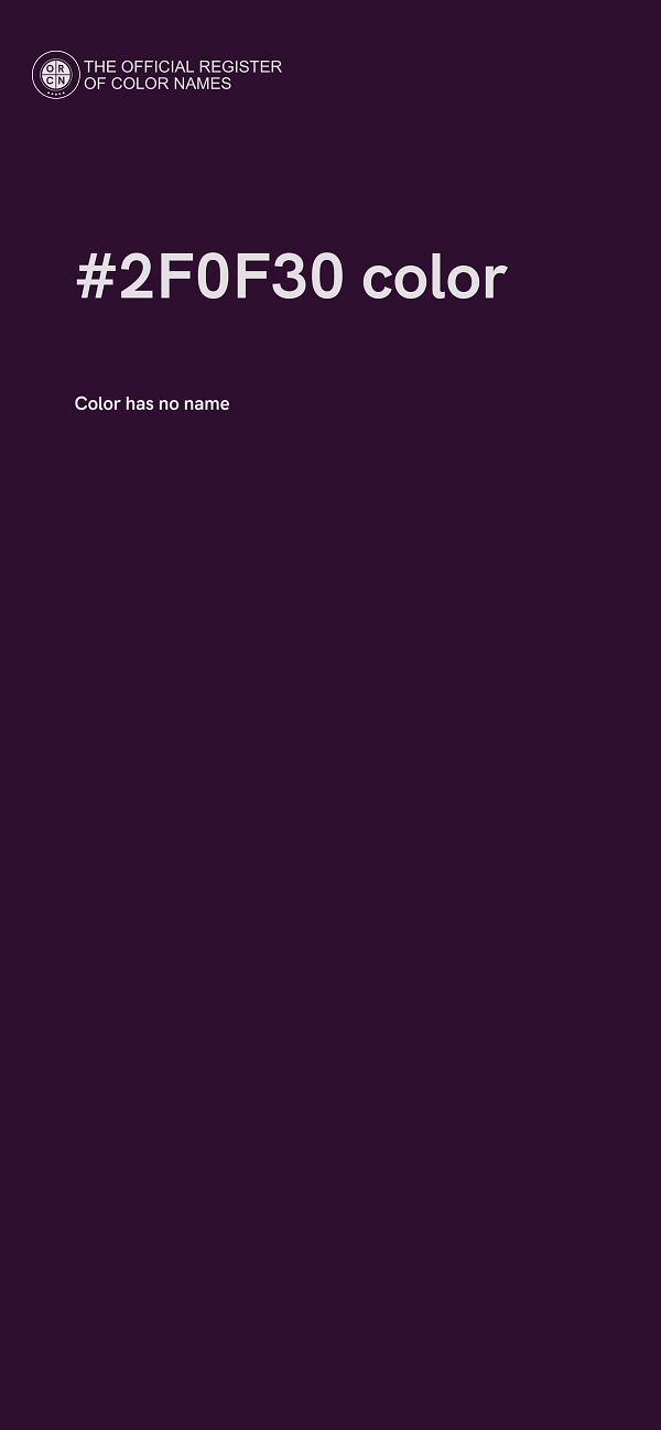 #2F0F30 color image