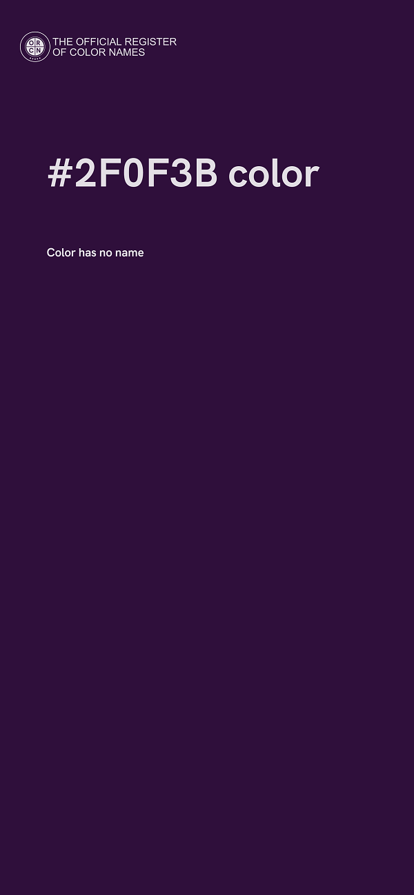 #2F0F3B color image