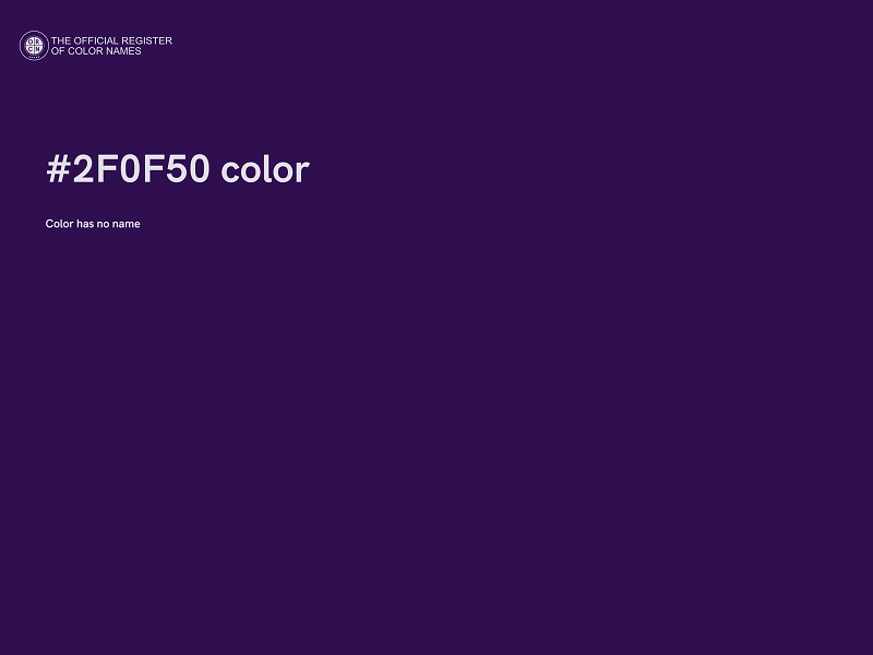 #2F0F50 color image