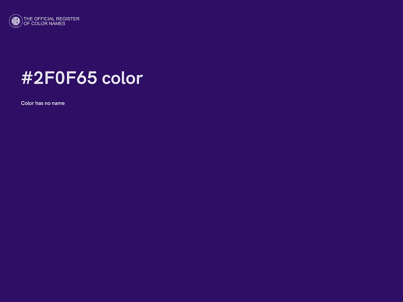 #2F0F65 color image