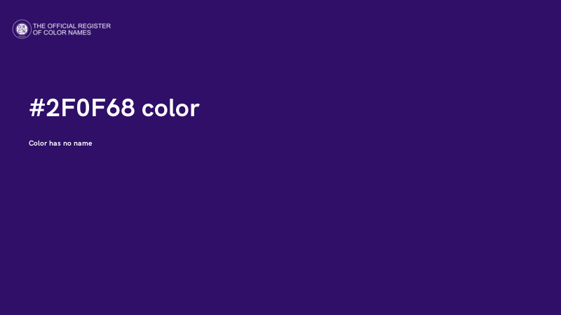 #2F0F68 color image