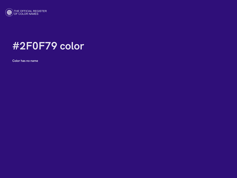 #2F0F79 color image