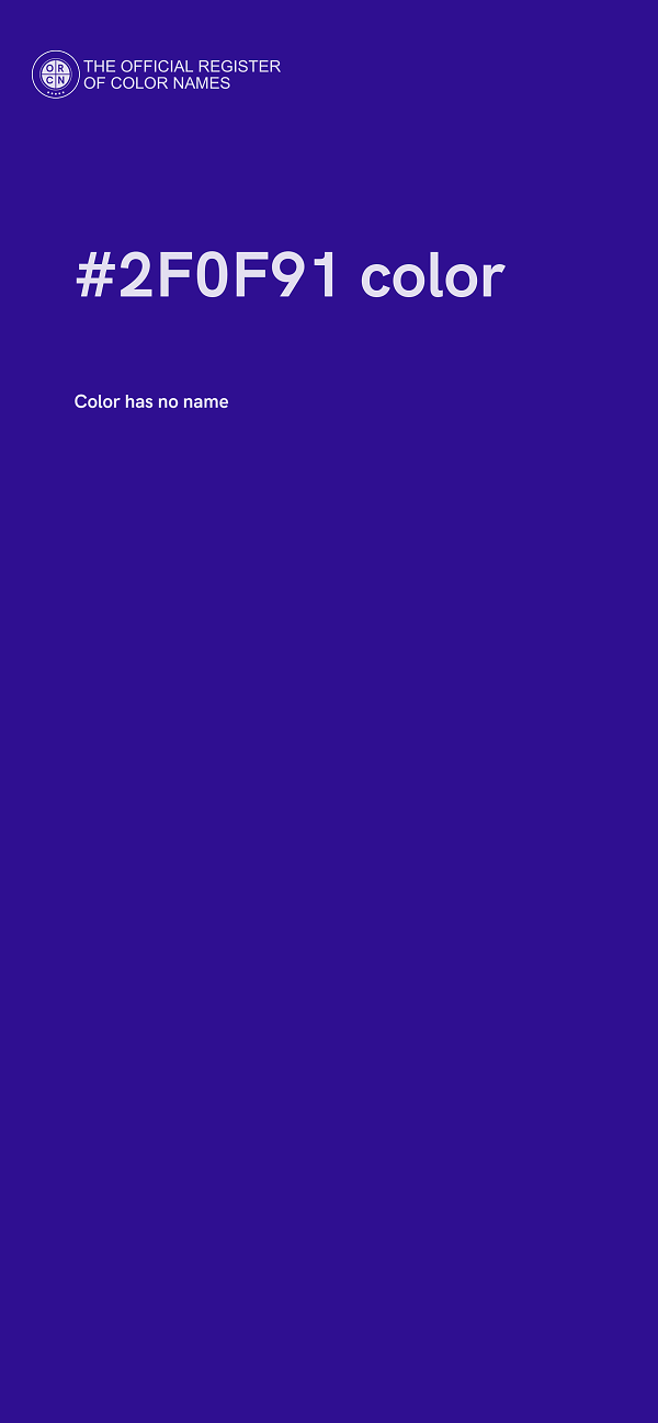 #2F0F91 color image