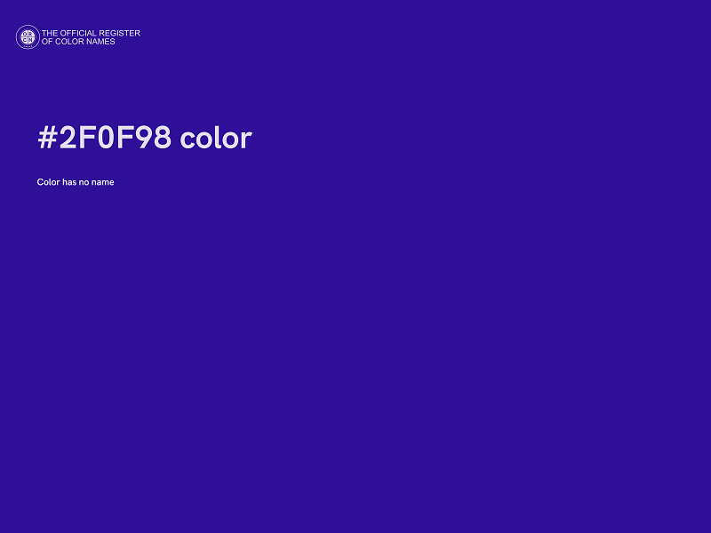 #2F0F98 color image