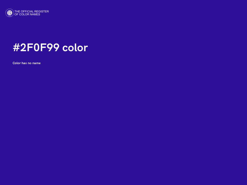 #2F0F99 color image