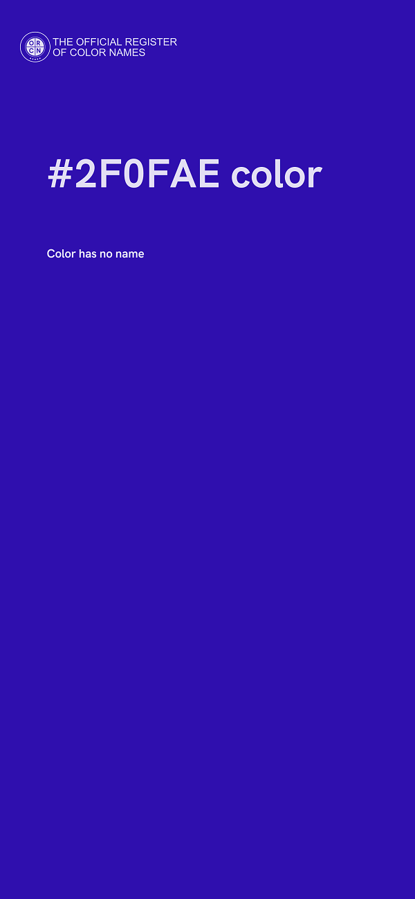 #2F0FAE color image