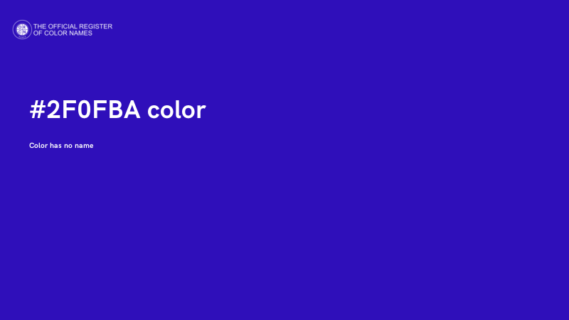 #2F0FBA color image