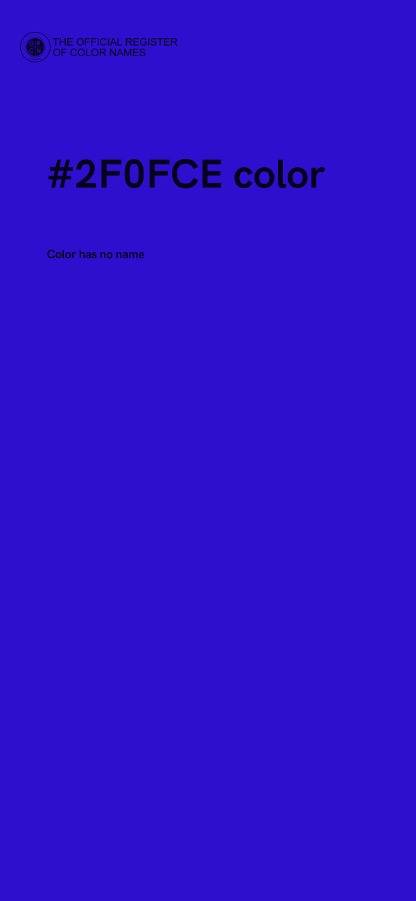 #2F0FCE color image