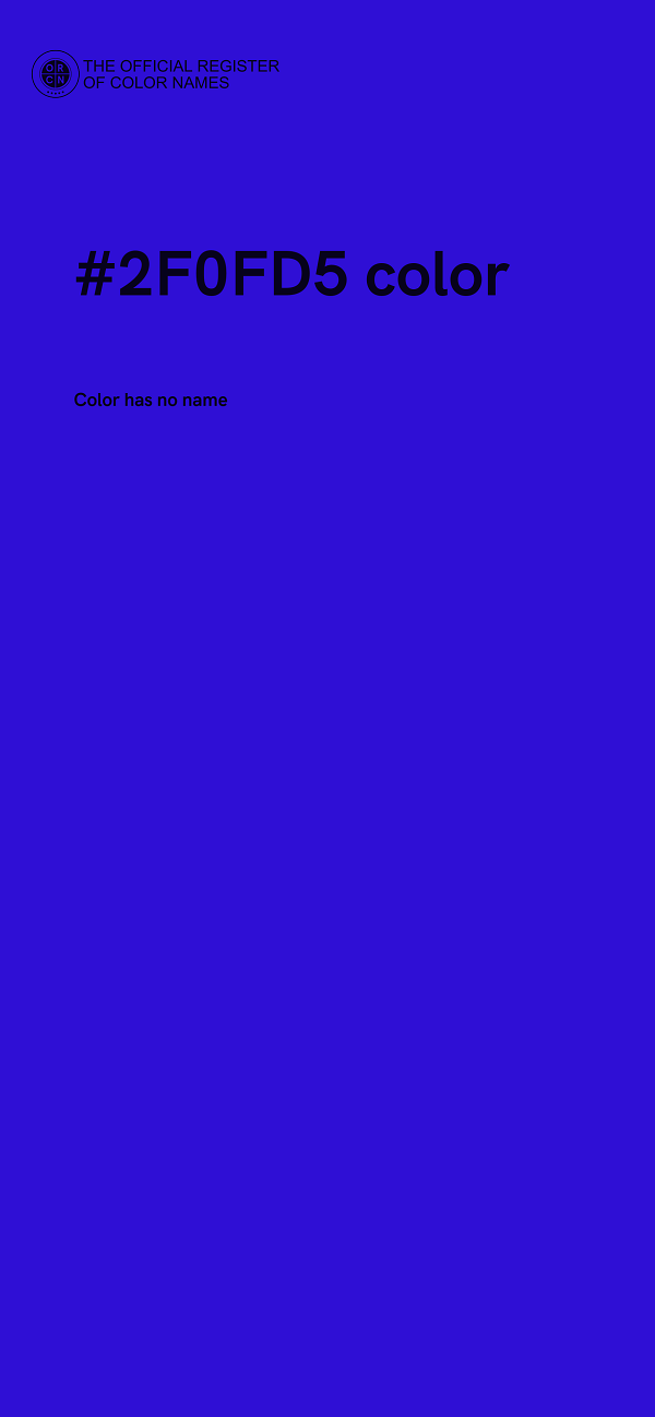 #2F0FD5 color image