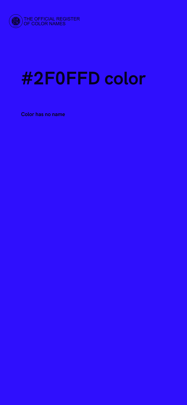#2F0FFD color image
