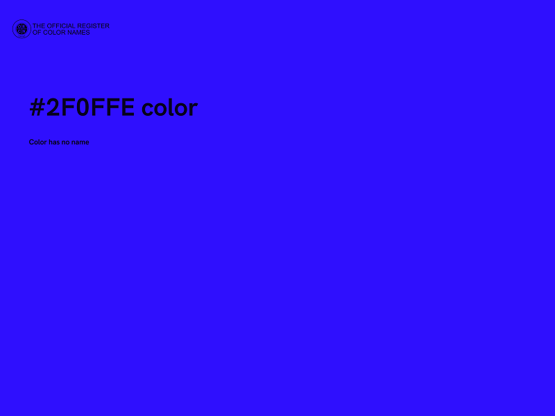 #2F0FFE color image