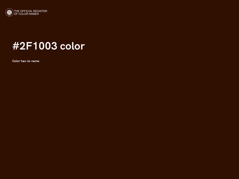 #2F1003 color image