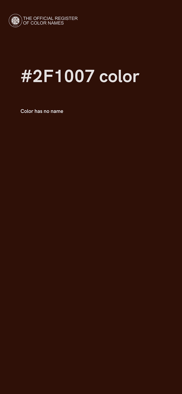 #2F1007 color image
