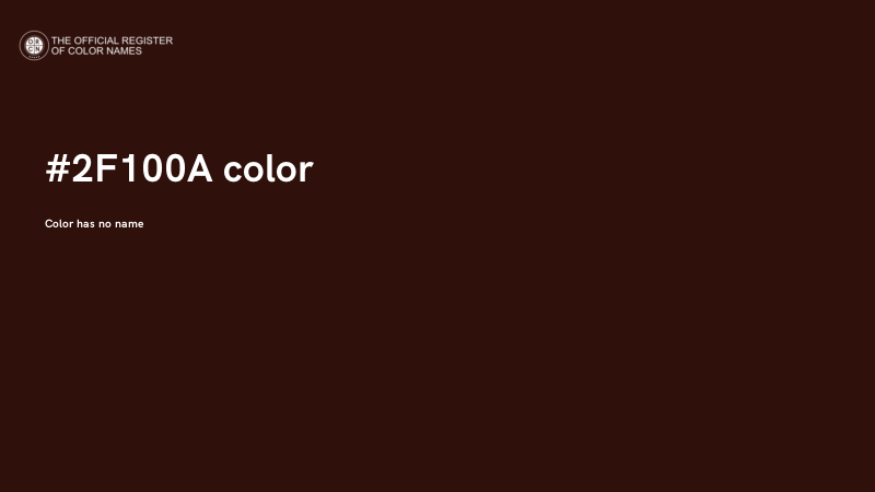 #2F100A color image